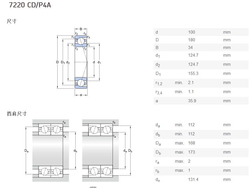 7220 C bearings 7221C